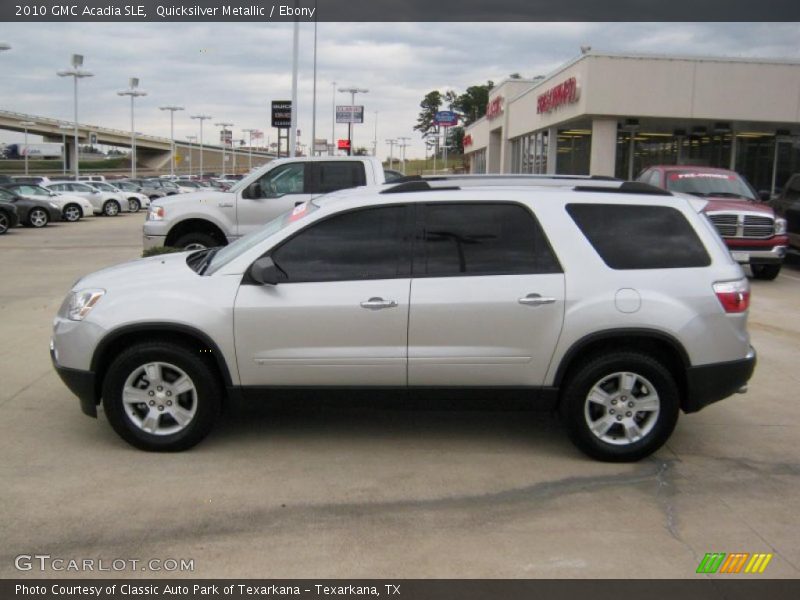 Quicksilver Metallic / Ebony 2010 GMC Acadia SLE