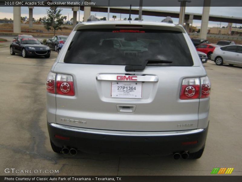 Quicksilver Metallic / Ebony 2010 GMC Acadia SLE
