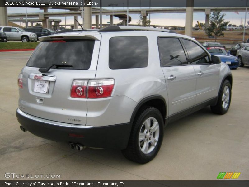 Quicksilver Metallic / Ebony 2010 GMC Acadia SLE