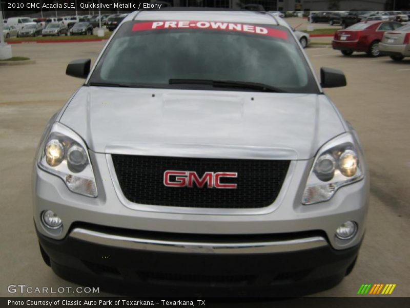 Quicksilver Metallic / Ebony 2010 GMC Acadia SLE