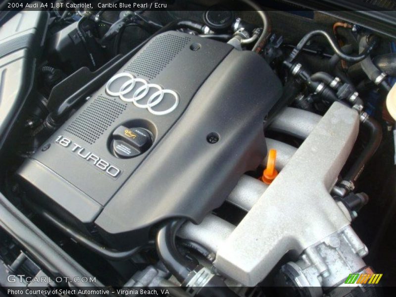  2004 A4 1.8T Cabriolet Engine - 1.8L Turbocharged DOHC 20V 4 Cylinder