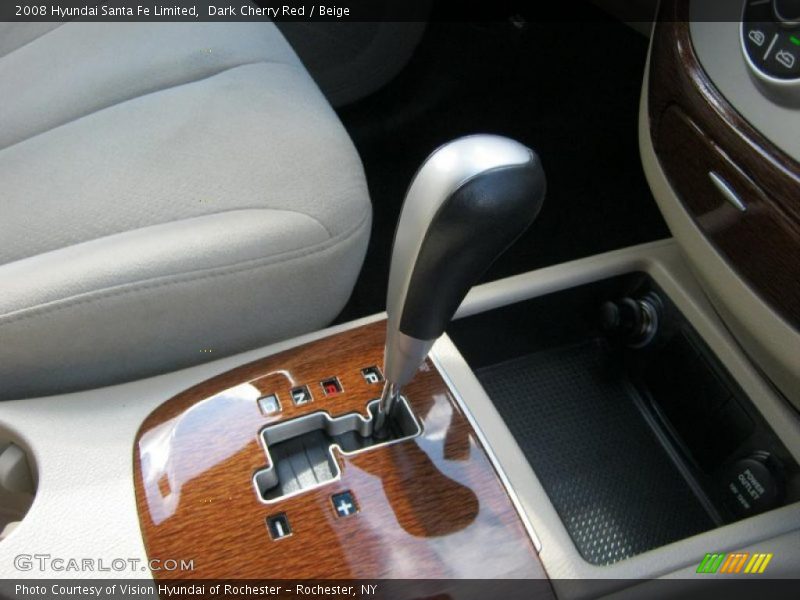 Dark Cherry Red / Beige 2008 Hyundai Santa Fe Limited