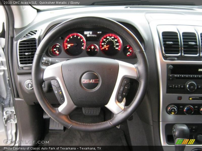 Quicksilver Metallic / Ebony 2010 GMC Acadia SLE
