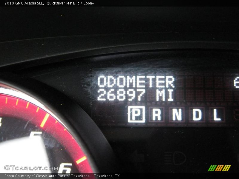 Quicksilver Metallic / Ebony 2010 GMC Acadia SLE