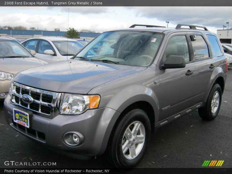 Tungsten Grey Metallic / Stone 2008 Ford Escape Hybrid