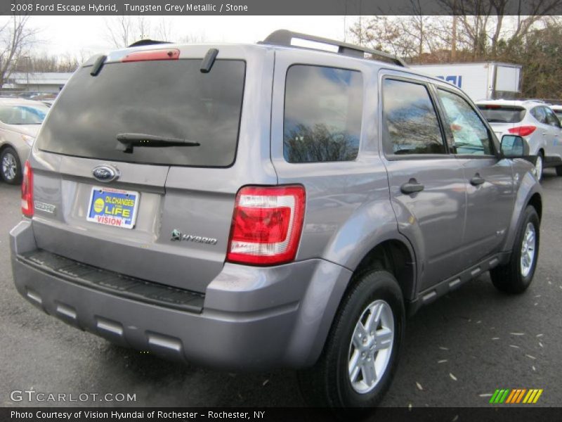 Tungsten Grey Metallic / Stone 2008 Ford Escape Hybrid