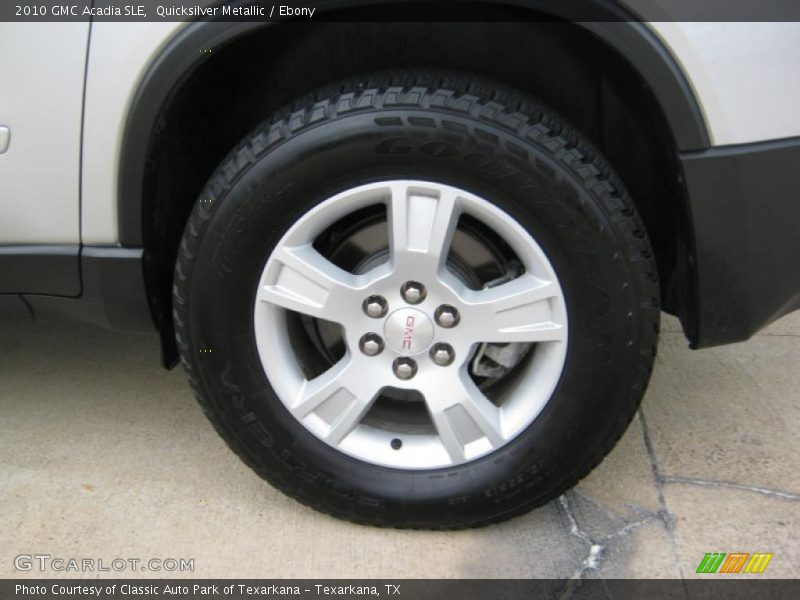Quicksilver Metallic / Ebony 2010 GMC Acadia SLE