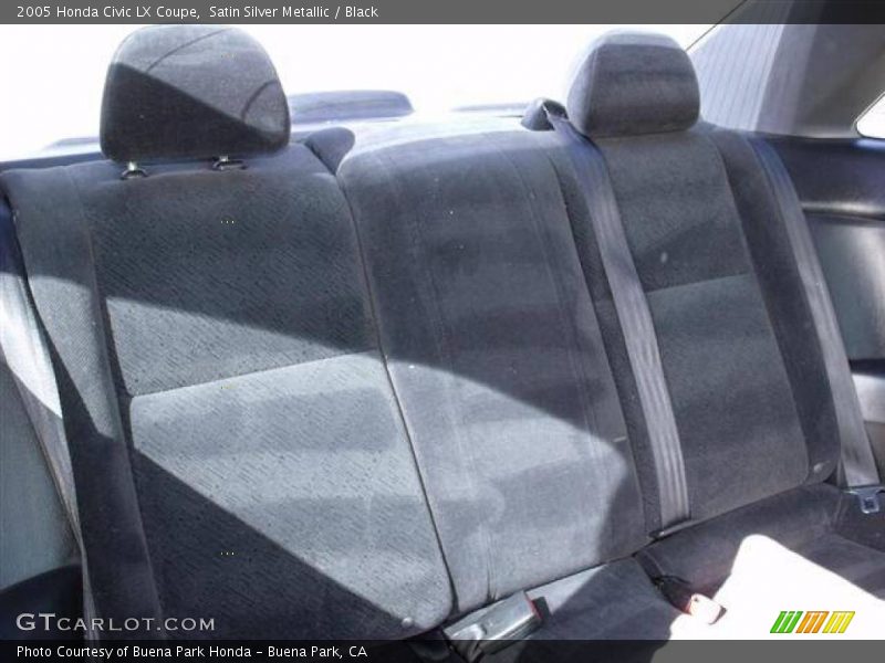Satin Silver Metallic / Black 2005 Honda Civic LX Coupe