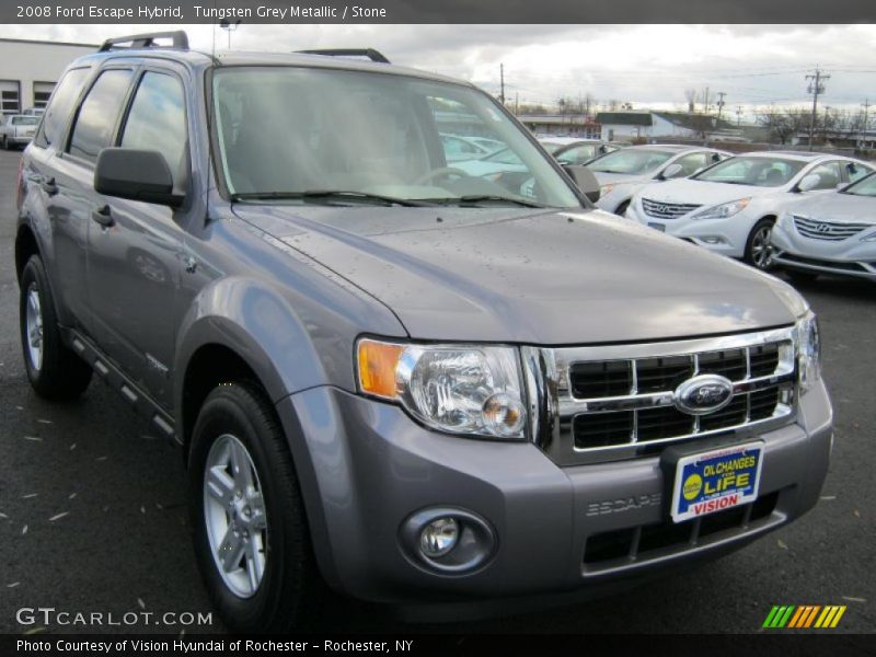 Tungsten Grey Metallic / Stone 2008 Ford Escape Hybrid