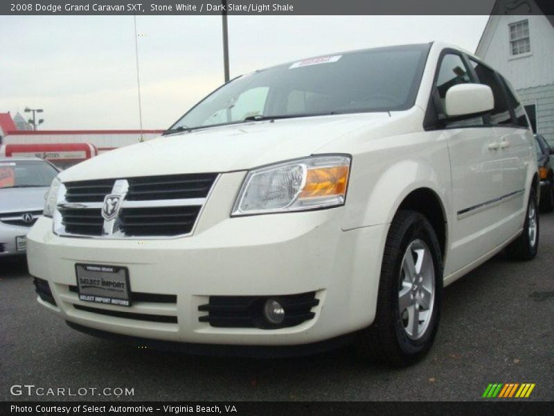 Stone White / Dark Slate/Light Shale 2008 Dodge Grand Caravan SXT