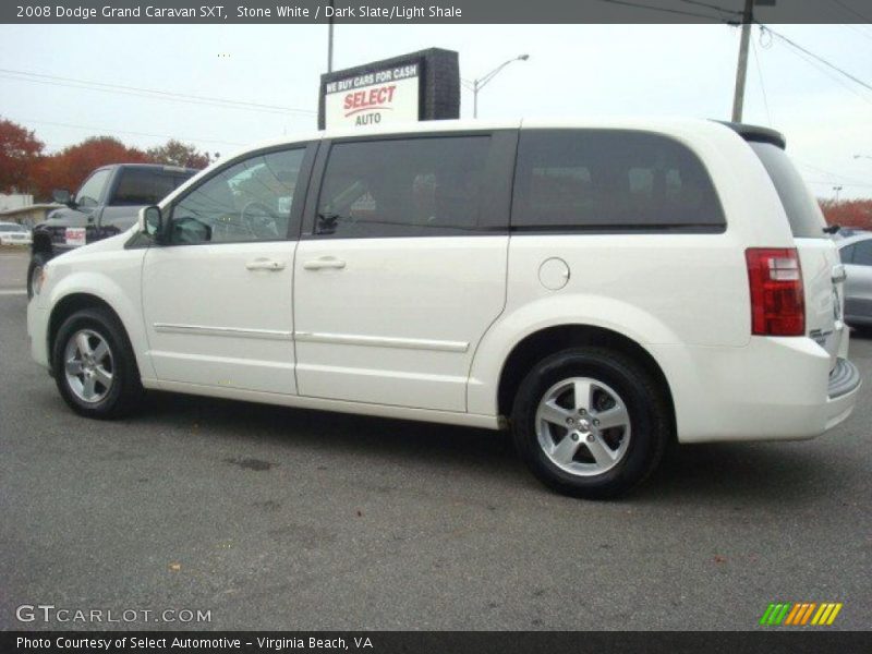 Stone White / Dark Slate/Light Shale 2008 Dodge Grand Caravan SXT