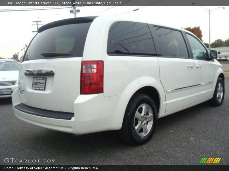 Stone White / Dark Slate/Light Shale 2008 Dodge Grand Caravan SXT