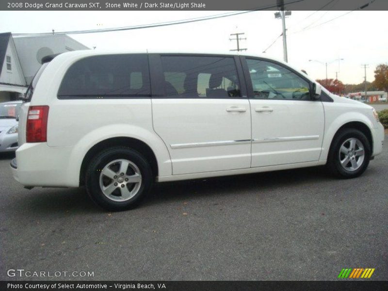 Stone White / Dark Slate/Light Shale 2008 Dodge Grand Caravan SXT