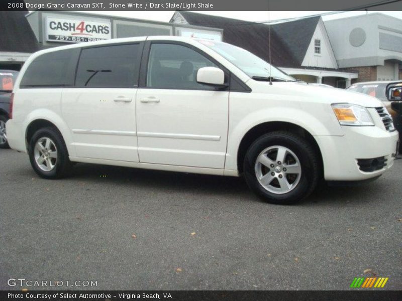 Stone White / Dark Slate/Light Shale 2008 Dodge Grand Caravan SXT