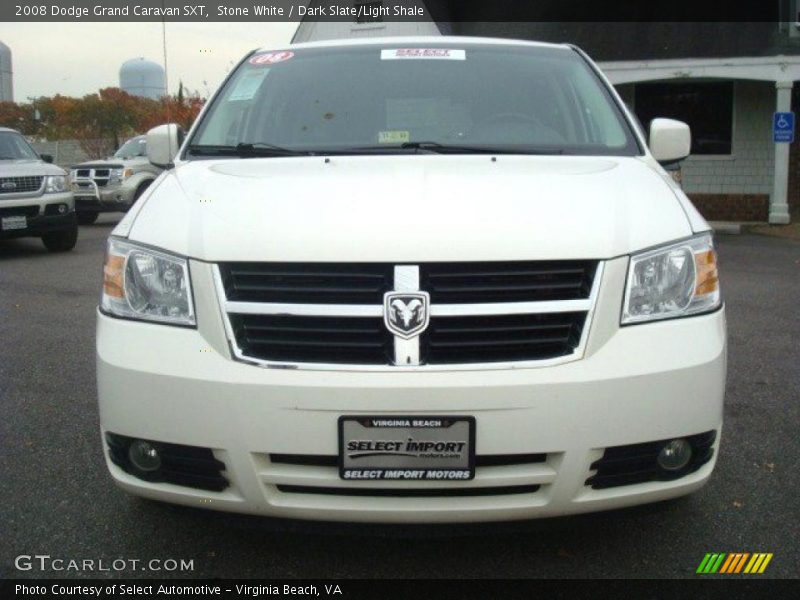 Stone White / Dark Slate/Light Shale 2008 Dodge Grand Caravan SXT