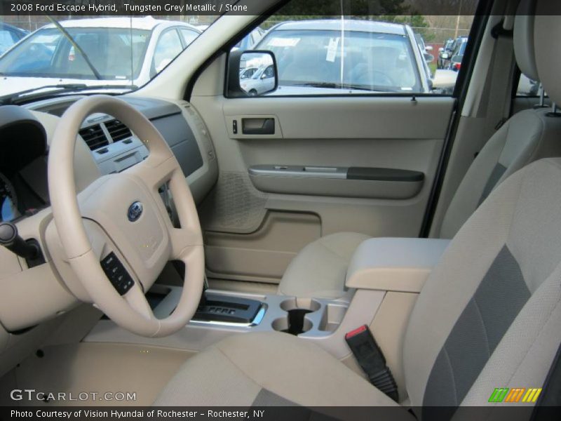 Tungsten Grey Metallic / Stone 2008 Ford Escape Hybrid