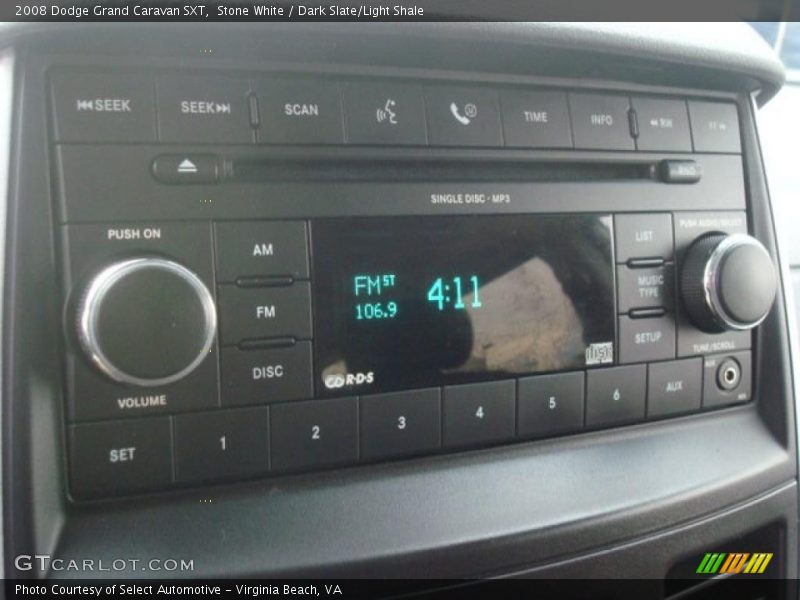 Stone White / Dark Slate/Light Shale 2008 Dodge Grand Caravan SXT