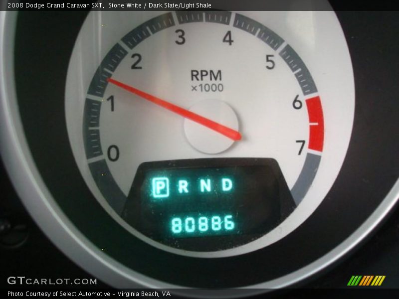 Stone White / Dark Slate/Light Shale 2008 Dodge Grand Caravan SXT