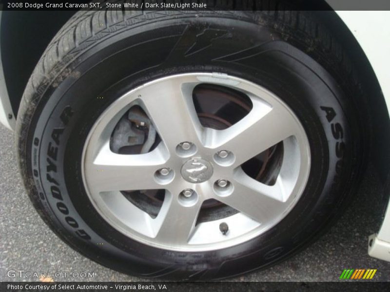 Stone White / Dark Slate/Light Shale 2008 Dodge Grand Caravan SXT