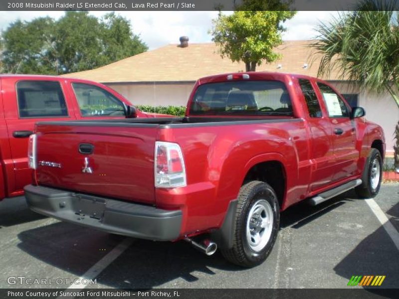 Lava Red Pearl / Slate 2008 Mitsubishi Raider LS Extended Cab