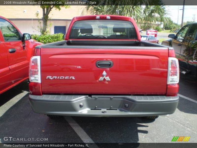 Lava Red Pearl / Slate 2008 Mitsubishi Raider LS Extended Cab