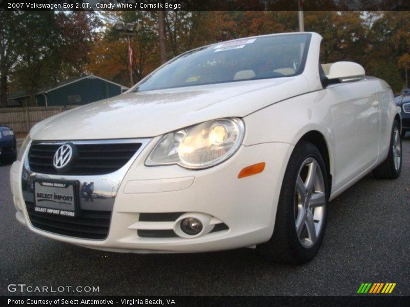 Candy White / Cornsilk Beige 2007 Volkswagen Eos 2.0T