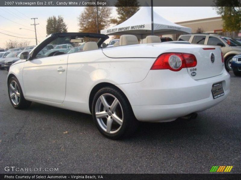 Candy White / Cornsilk Beige 2007 Volkswagen Eos 2.0T