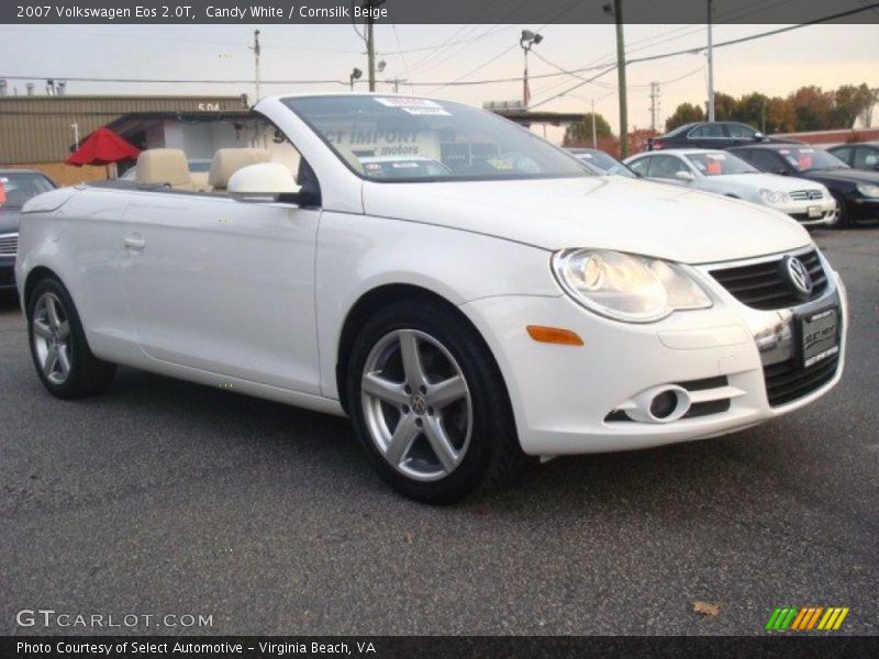 Candy White / Cornsilk Beige 2007 Volkswagen Eos 2.0T