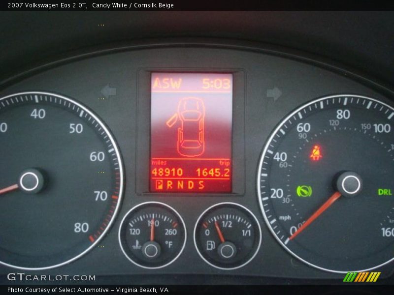 Candy White / Cornsilk Beige 2007 Volkswagen Eos 2.0T