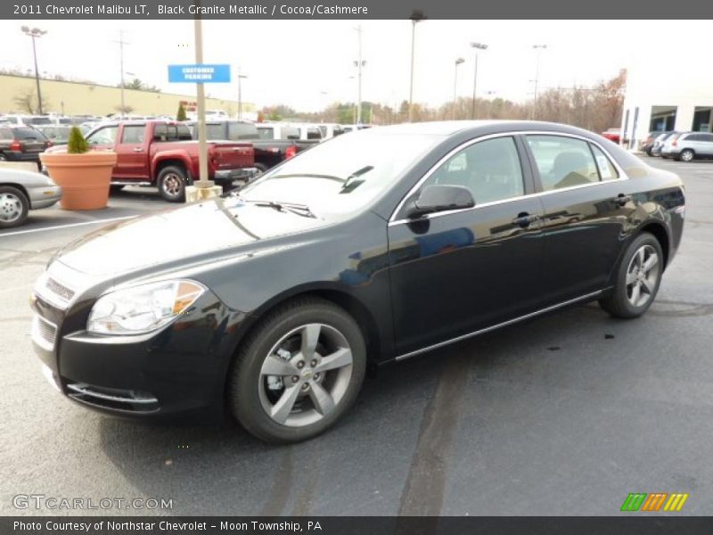 Black Granite Metallic / Cocoa/Cashmere 2011 Chevrolet Malibu LT