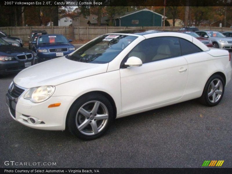 Candy White / Cornsilk Beige 2007 Volkswagen Eos 2.0T
