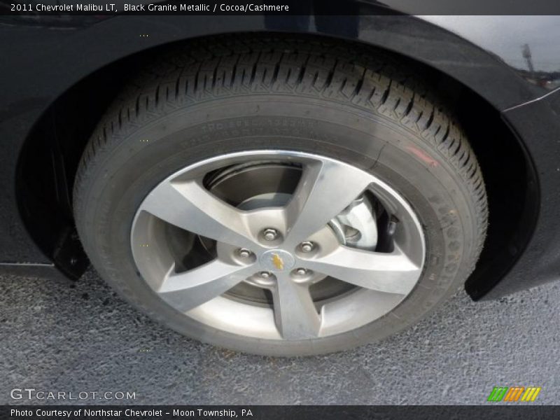 Black Granite Metallic / Cocoa/Cashmere 2011 Chevrolet Malibu LT