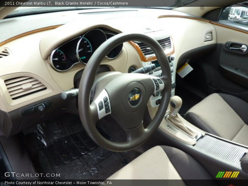 Black Granite Metallic / Cocoa/Cashmere 2011 Chevrolet Malibu LT