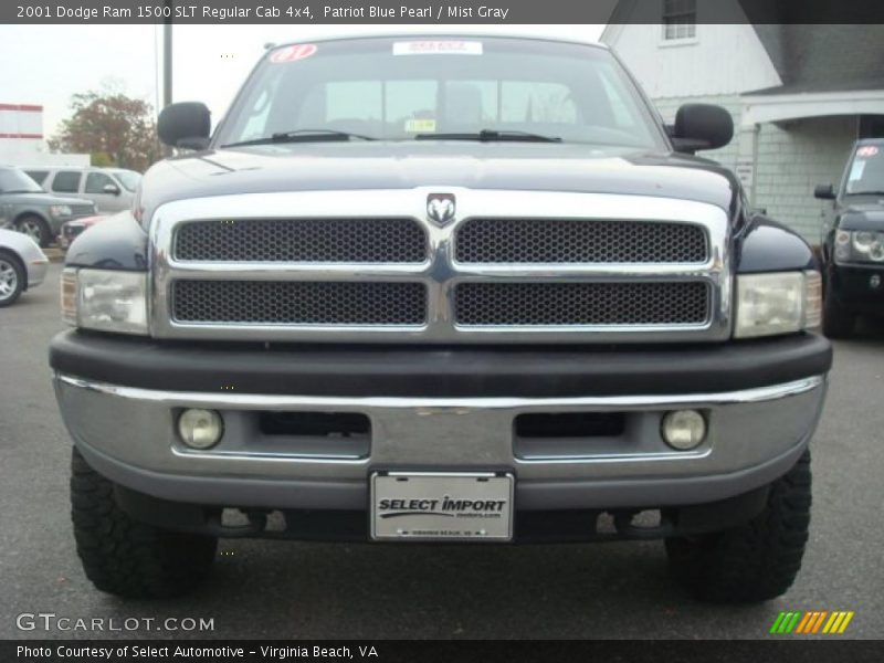 Patriot Blue Pearl / Mist Gray 2001 Dodge Ram 1500 SLT Regular Cab 4x4