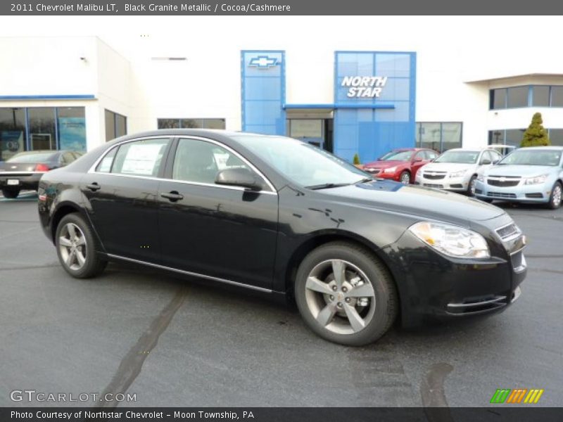 Black Granite Metallic / Cocoa/Cashmere 2011 Chevrolet Malibu LT