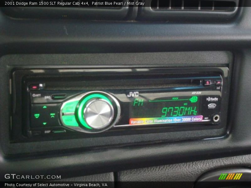 Patriot Blue Pearl / Mist Gray 2001 Dodge Ram 1500 SLT Regular Cab 4x4