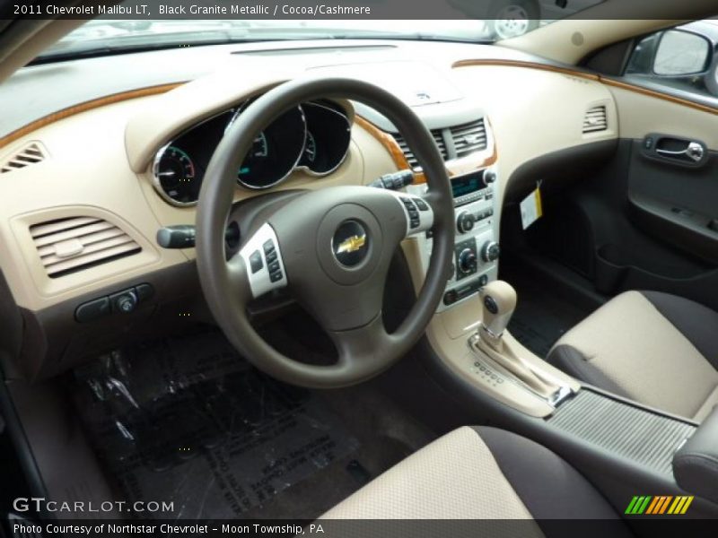 Black Granite Metallic / Cocoa/Cashmere 2011 Chevrolet Malibu LT