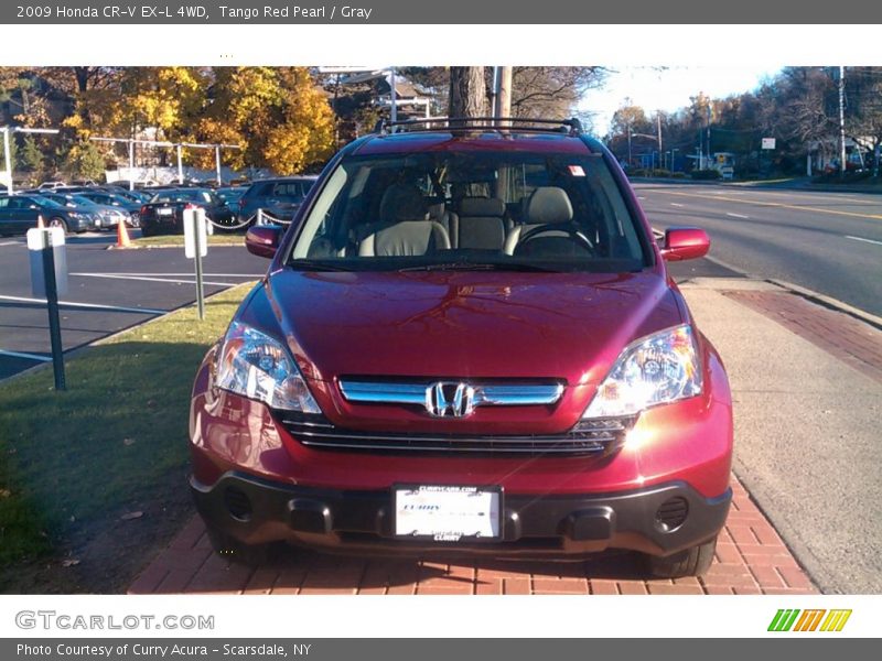 Tango Red Pearl / Gray 2009 Honda CR-V EX-L 4WD
