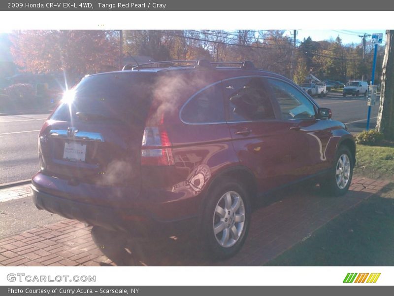 Tango Red Pearl / Gray 2009 Honda CR-V EX-L 4WD