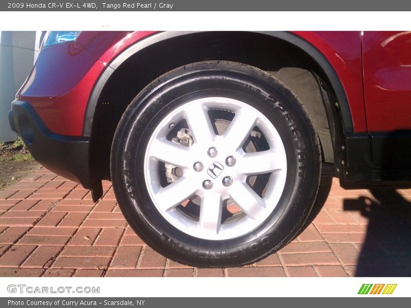 Tango Red Pearl / Gray 2009 Honda CR-V EX-L 4WD