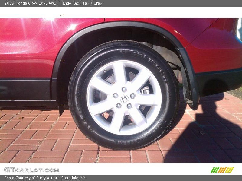 Tango Red Pearl / Gray 2009 Honda CR-V EX-L 4WD