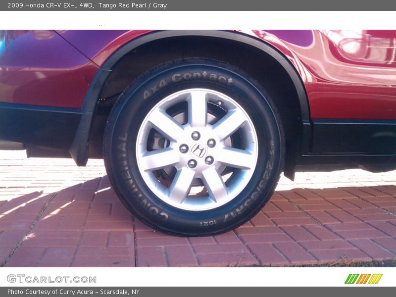 Tango Red Pearl / Gray 2009 Honda CR-V EX-L 4WD