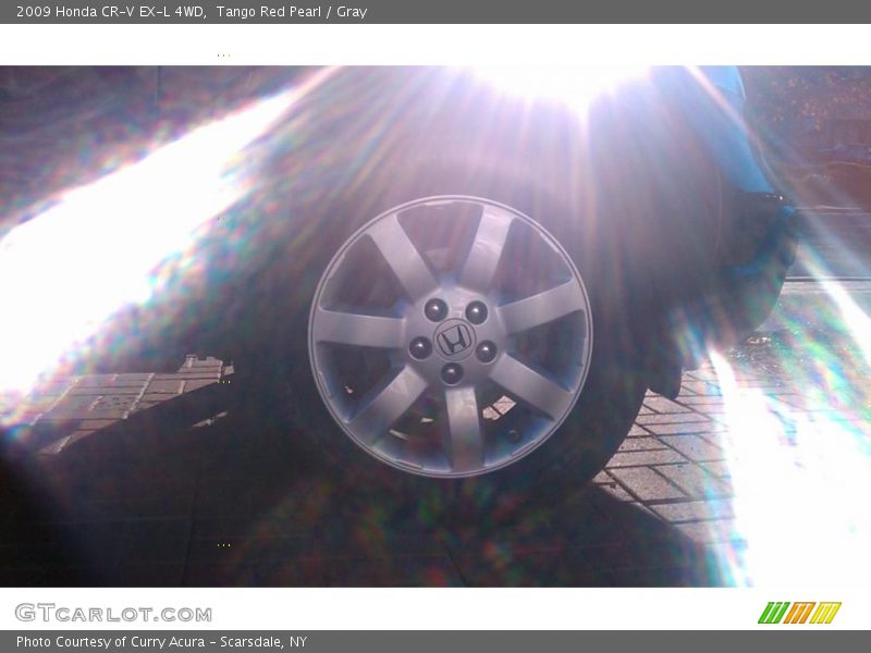 Tango Red Pearl / Gray 2009 Honda CR-V EX-L 4WD