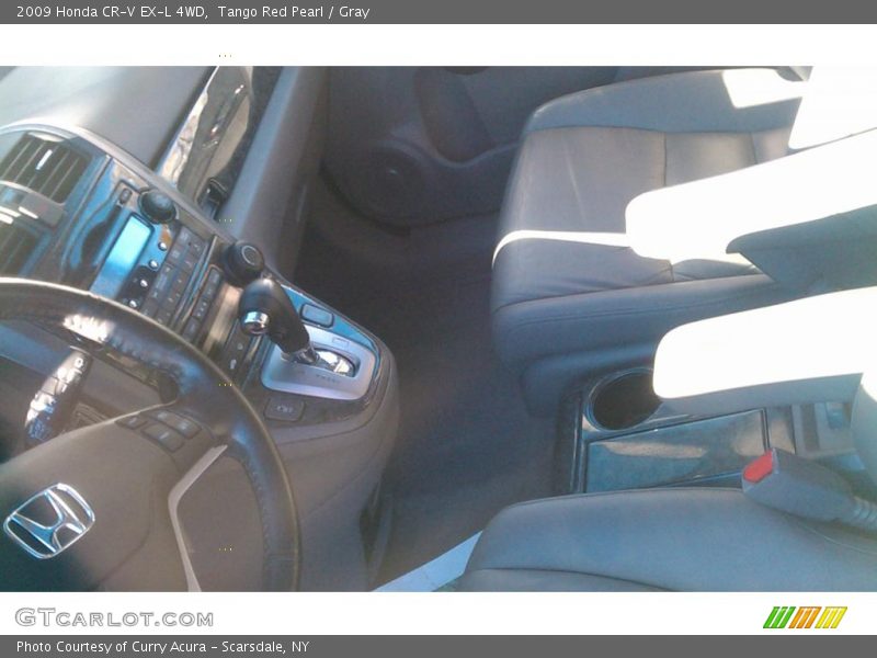 Tango Red Pearl / Gray 2009 Honda CR-V EX-L 4WD