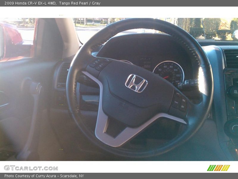 Tango Red Pearl / Gray 2009 Honda CR-V EX-L 4WD
