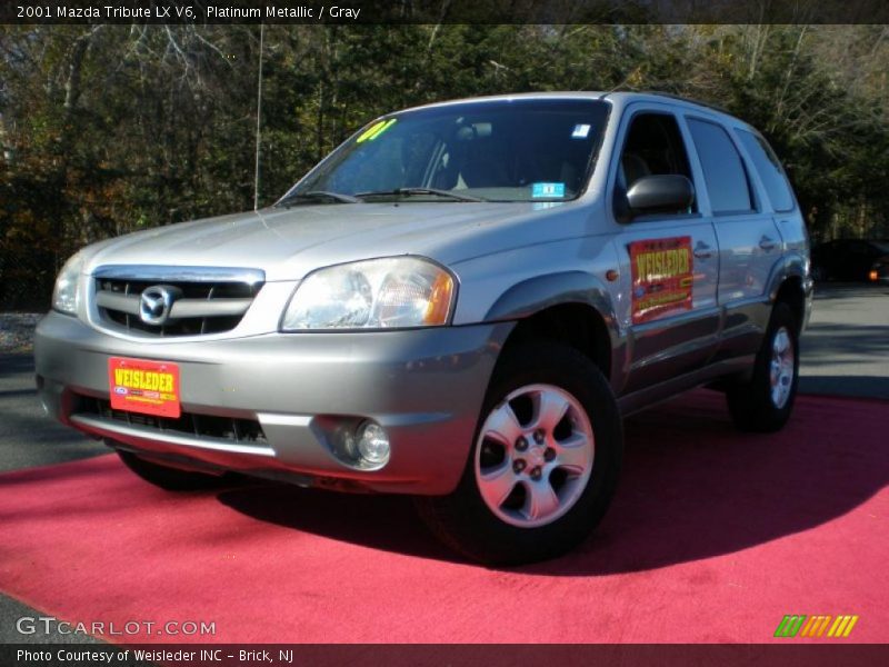 Platinum Metallic / Gray 2001 Mazda Tribute LX V6