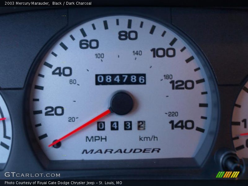 Black / Dark Charcoal 2003 Mercury Marauder
