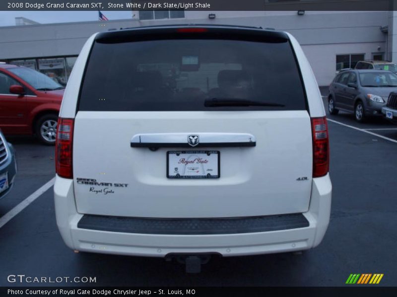 Stone White / Dark Slate/Light Shale 2008 Dodge Grand Caravan SXT