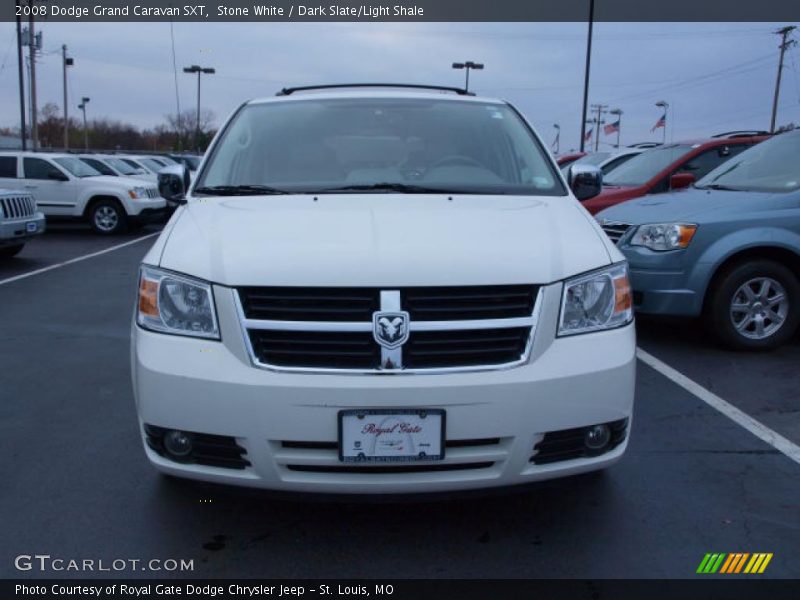 Stone White / Dark Slate/Light Shale 2008 Dodge Grand Caravan SXT
