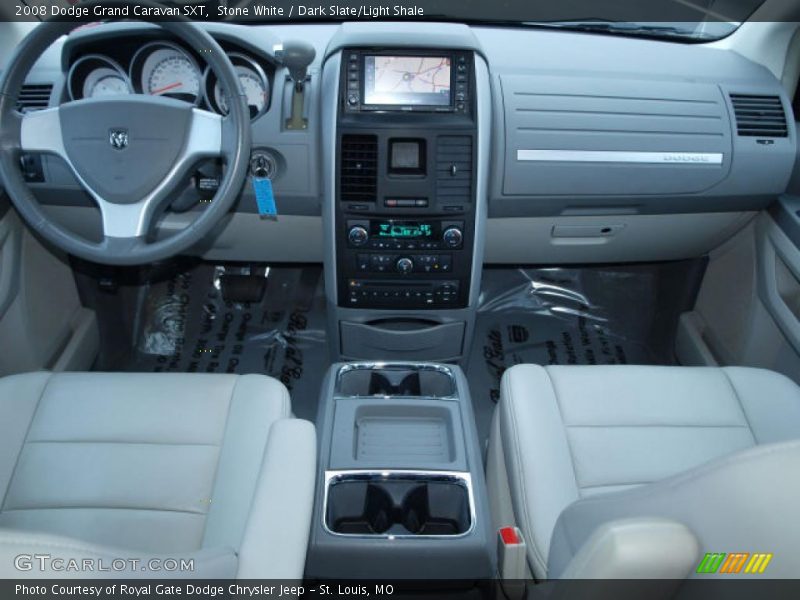 Stone White / Dark Slate/Light Shale 2008 Dodge Grand Caravan SXT